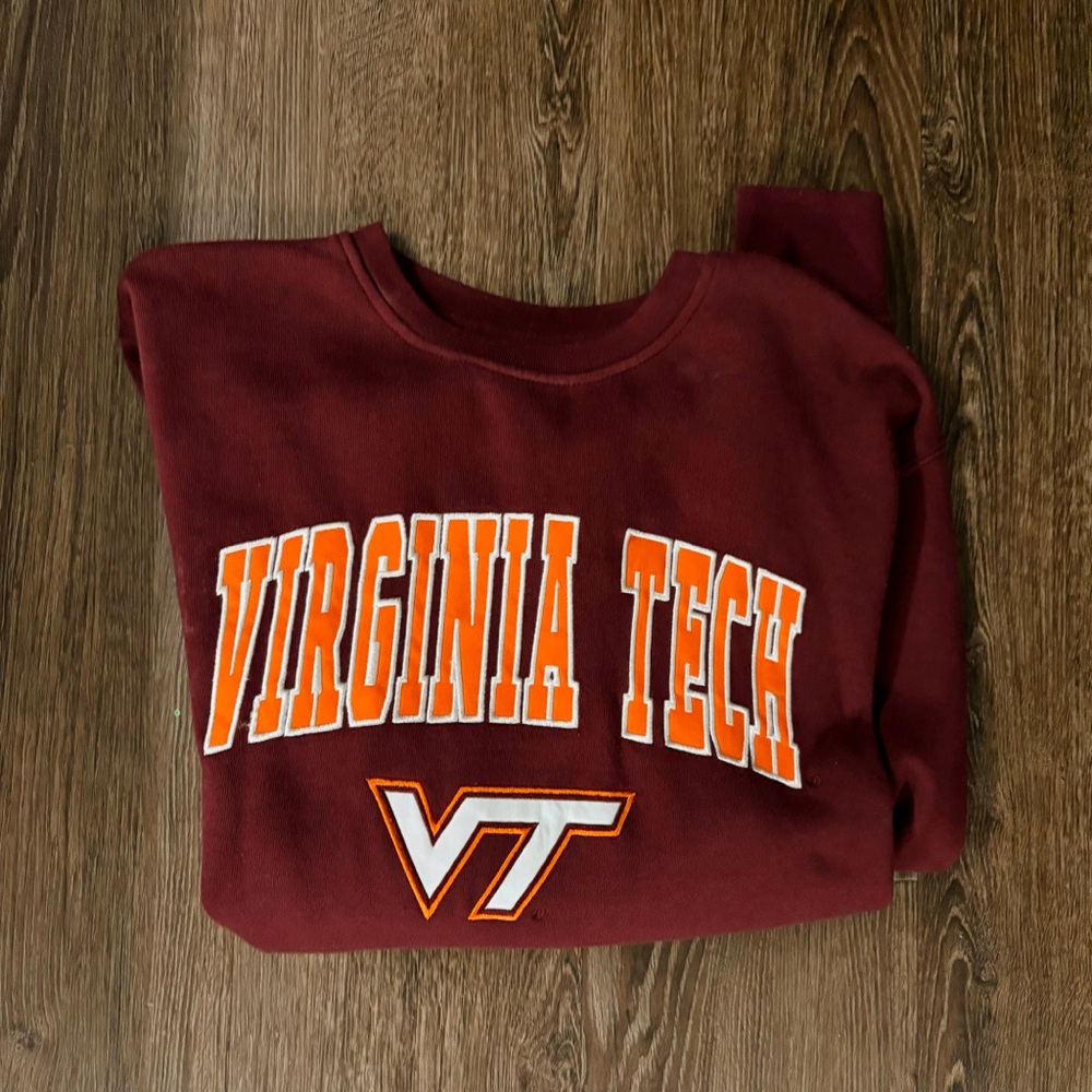 Virginia Tech Maroon Crewneck